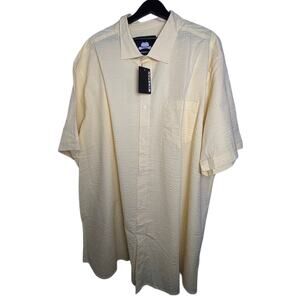 Winston light cotton butter yellow button up 4XLT NWT